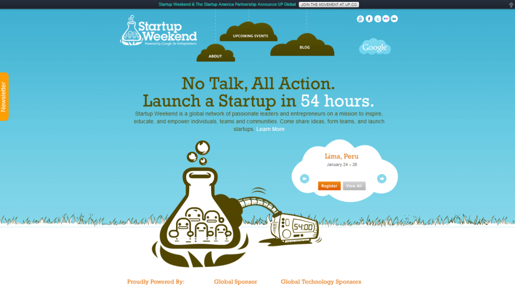 le concept startup weekend