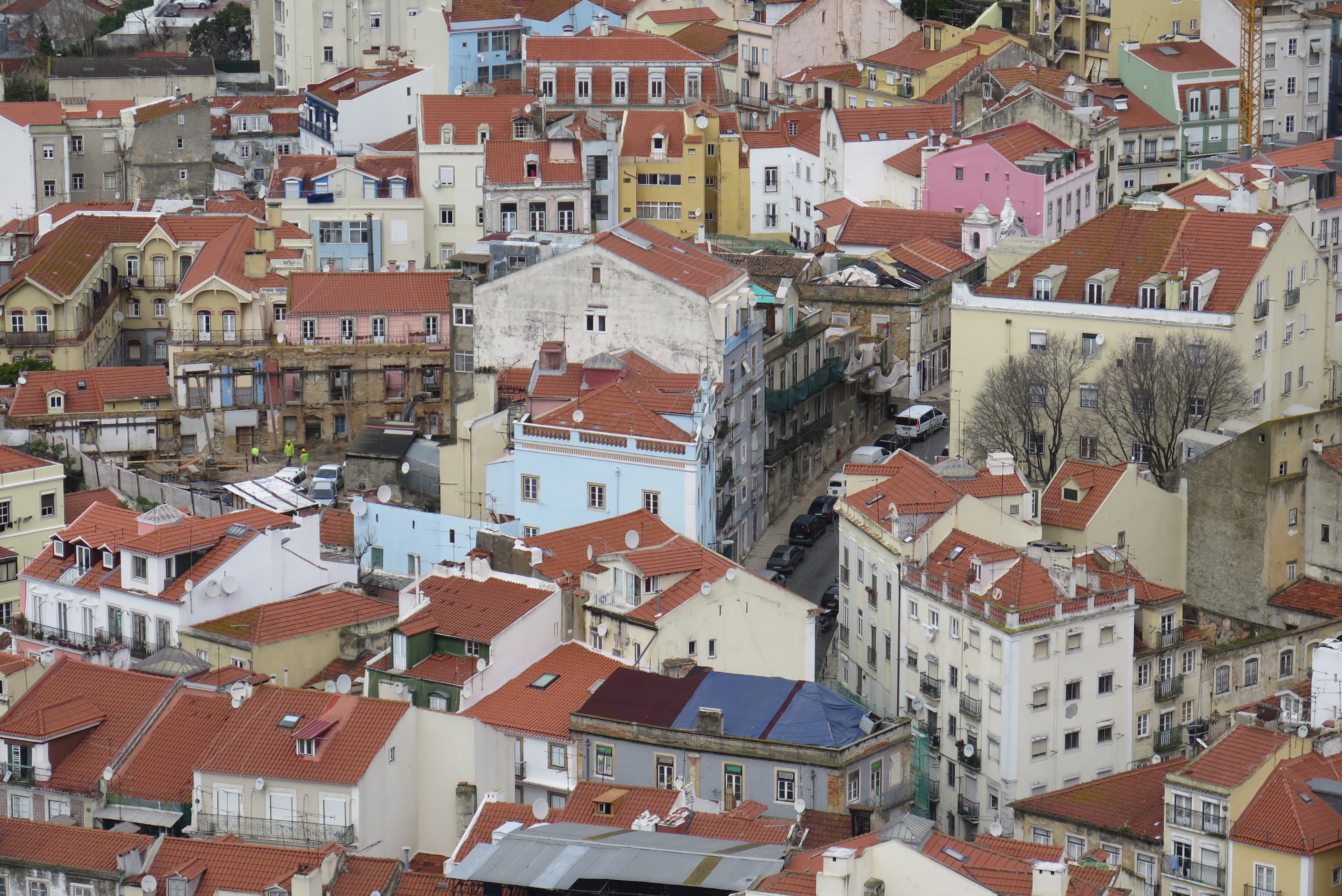 Vue aérienne de Lisbonne - Portugal