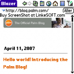 Palm ouvre son blog!