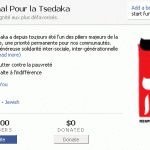 Tsedaka 2007: 1000 inscrits sur Facebook