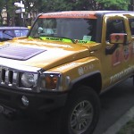 Un Hummer aux couleurs du groupe CFAO