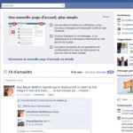 La nouvelle page d'accueil Facebook