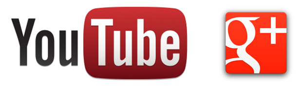 logo google plus youtube