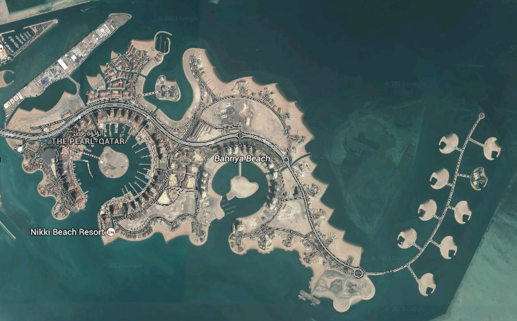 vue aerienne de doha