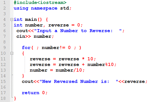 reverse-number-cpp-code