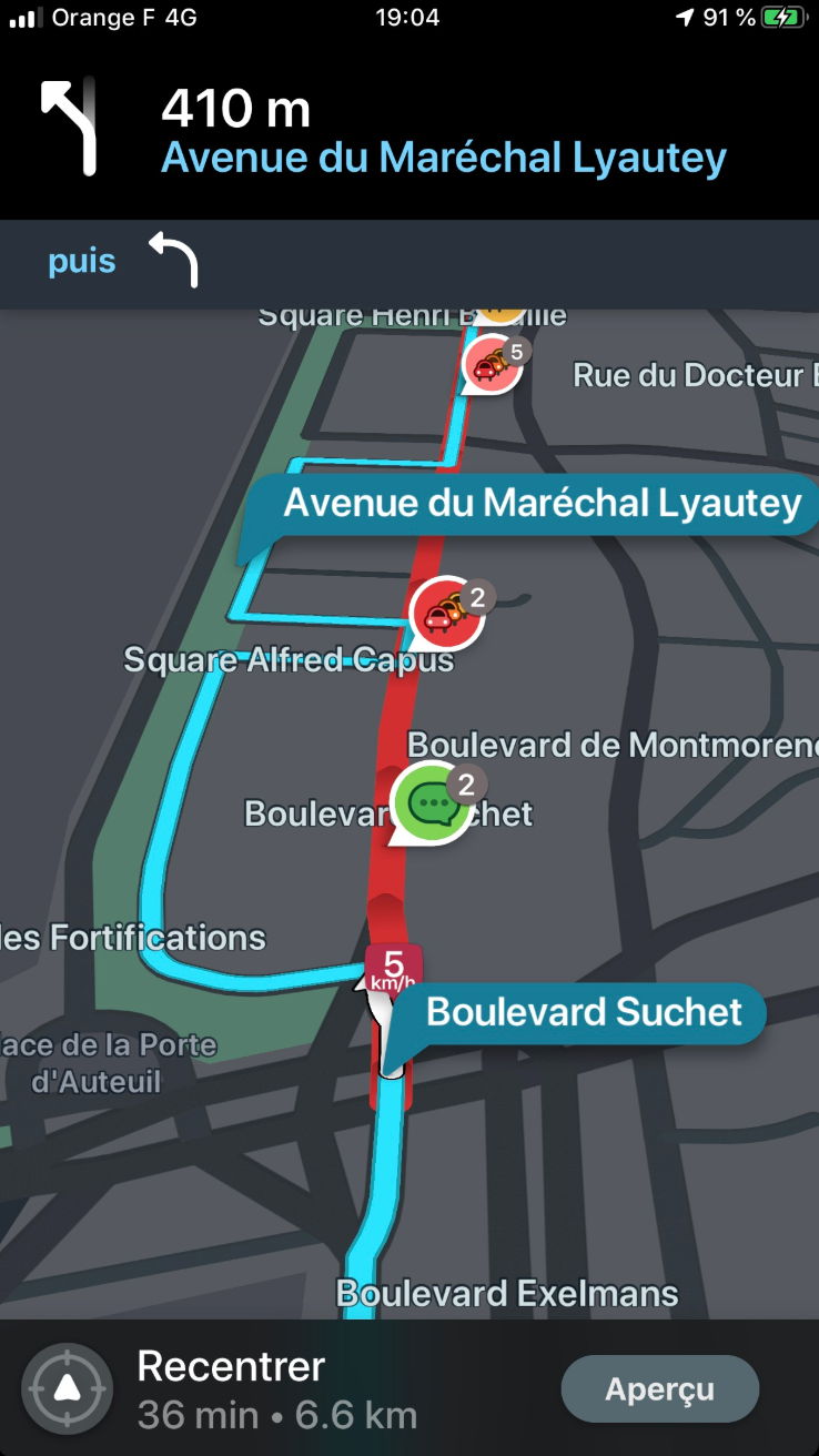 Les limites de Waze