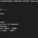 Python, GEDCOM et MyHeritage