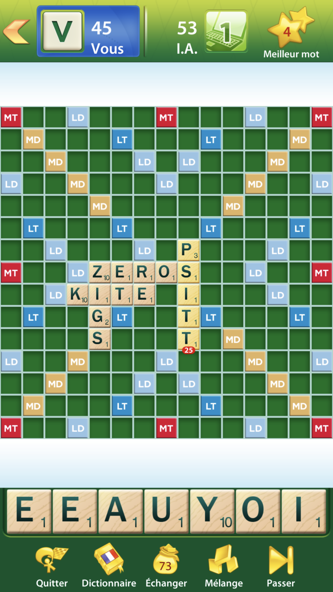 Rendeznous l'ancienne appli de Scrabble
