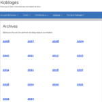 Un module WordPress pour gérer les archives